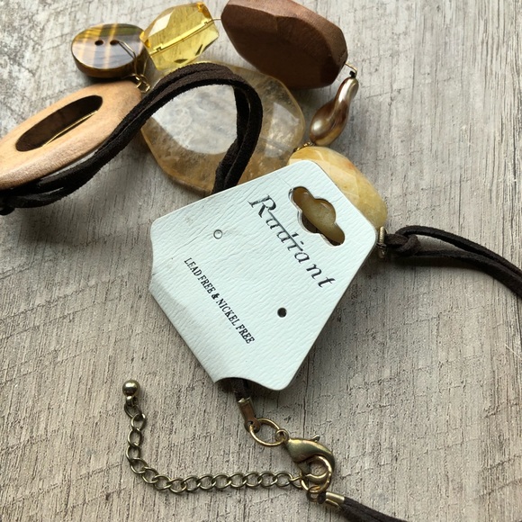 Natural Elements Radiant Necklace, Boho, Healing Crystal, Wedding Guest - Picture 2 of 8